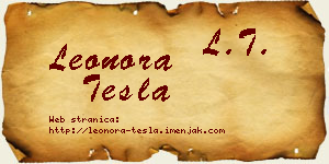 Leonora Tesla vizit kartica